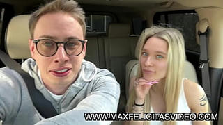 BIG TITS AND BLUE EYES AZZURRA EYES TOUCH HER PUSSY INSIDE THE HUMMER CAR OF MAX FELICITAS